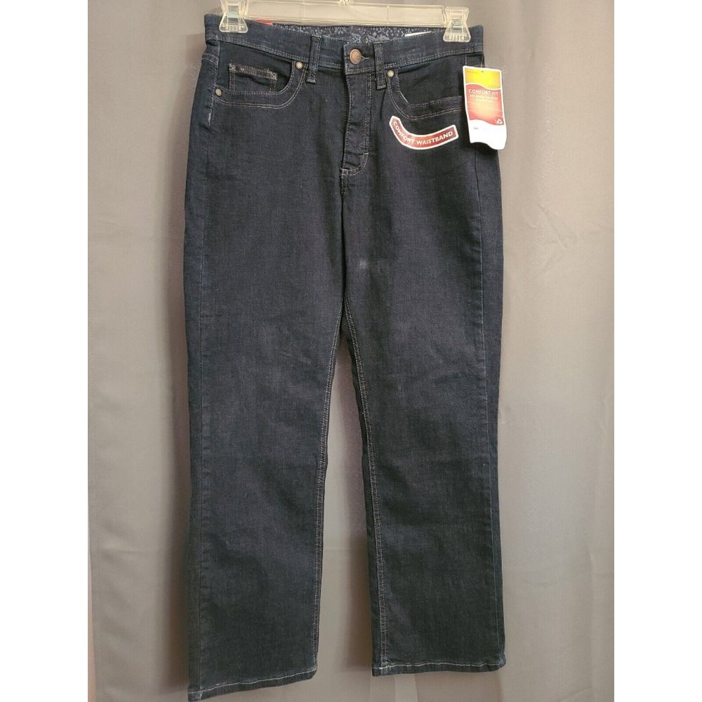 Lee At The Waist Comfort Fit Straight Leg Stretch Jeans Women’s 10 Petite Blue